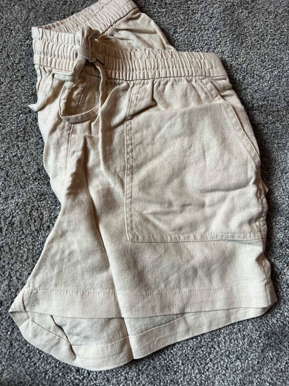 J. Crew Beige Linen-Blend Casual Shorts NWT